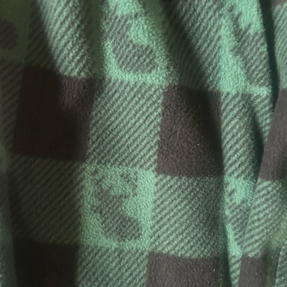 Green and Black Checkered Pajama Pants - Picture 3 of 5